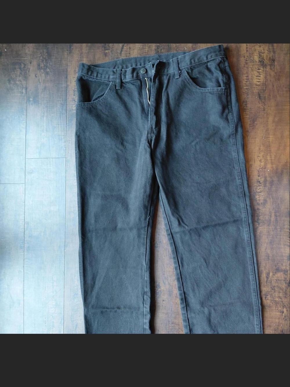 Rustler Men's Straight Jeans in Black